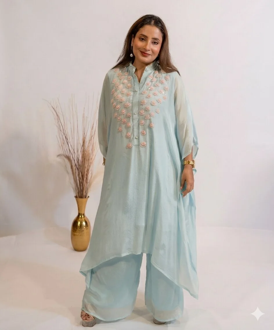 Celeste Azure Co-Ord Set For Women