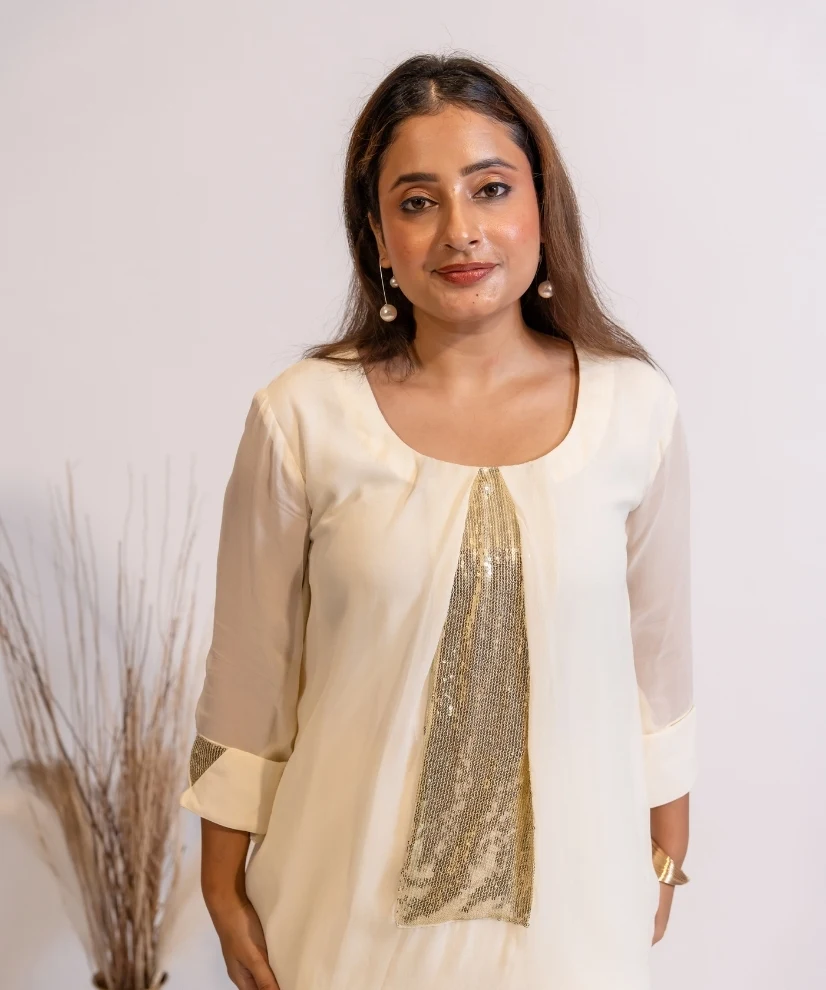 Elegant Off-White Co-ord Set Elegant Off-White Co-ord Set