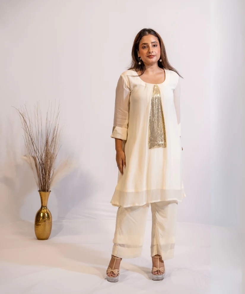 Elegant Off-White Co-ord Set